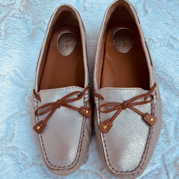 Clarks Dunbar Gold Racer Driving Moccasin, Loafer  Womens 8.5 - Picture 6 of 8